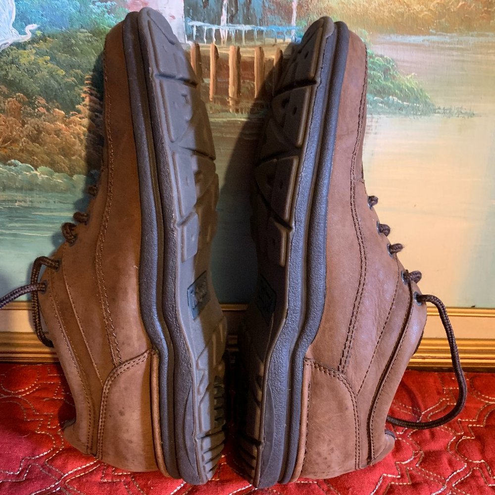 Rockport Brown Leather Oxfords Lace Up Shoes Men's 12 - Picture 8 of 15